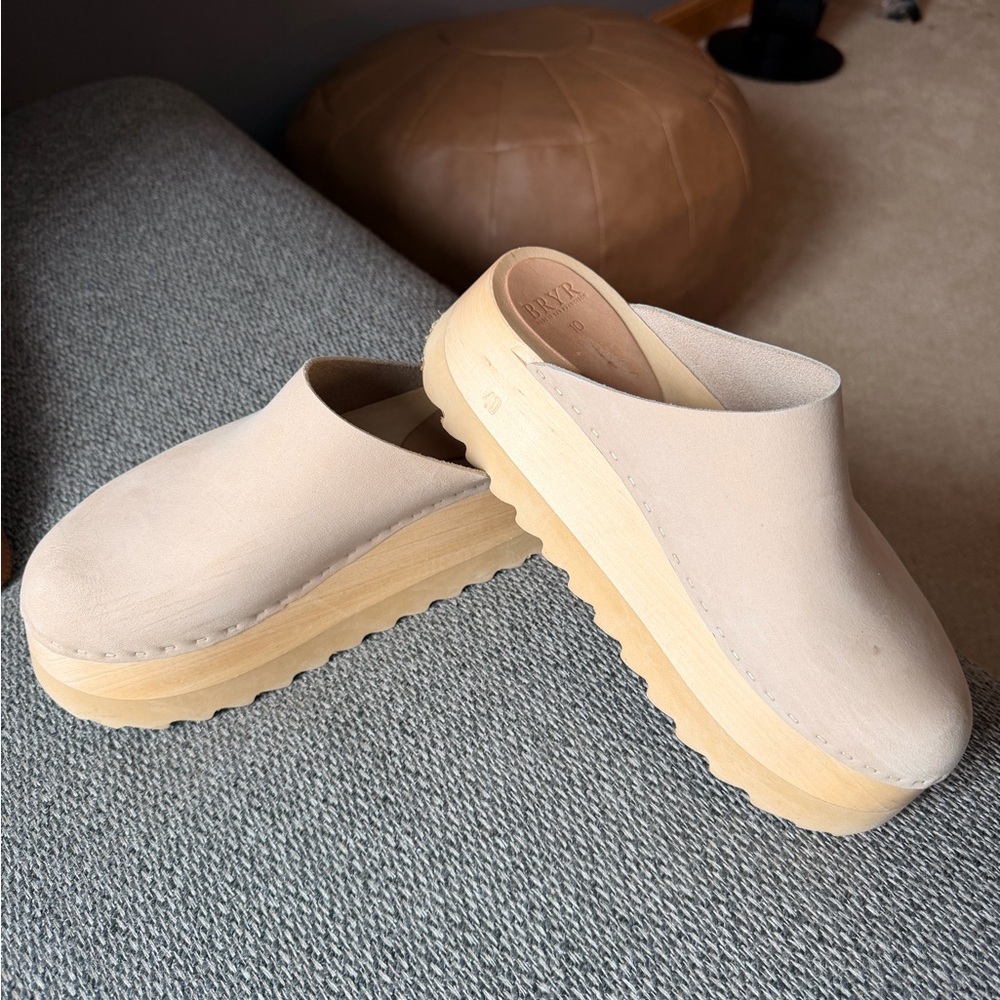 Bryr Cream Chonk Platform Mules